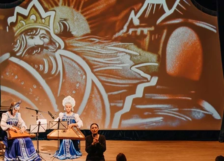 Концерт в музее Пушкина - Музыкальная сказка с песочной анимацией «Сказка о царе Салтане»