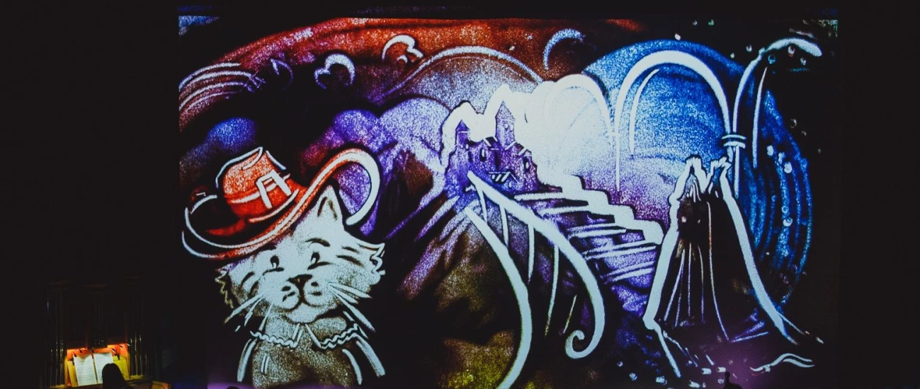 Сказка с песочной анимацией «Кот в сапогах»